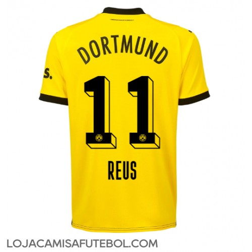 Camisa de Futebol Borussia Dortmund Marco Reus #11 Equipamento Principal 2023-24 Manga Curta